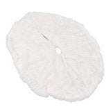 White Christmas Tree Skirts Sophisticated Dense Environmentally Friendly Plush Luxury ChristmasTree SkirtL
