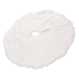 White Christmas Tree Skirts Sophisticated Dense Environmentally Friendly Plush Luxury ChristmasTree SkirtL - Extra Image