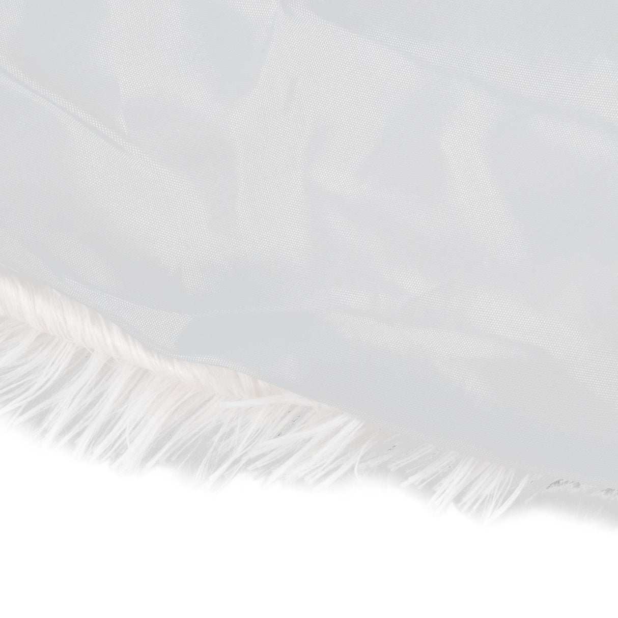 White Christmas Tree Skirts Sophisticated Dense Environmentally Friendly Plush Luxury ChristmasTree SkirtL