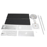 Acrylic Mirror Wall Clock Silent Frameless DIY Self Adhesive Wall Clock for Office Home