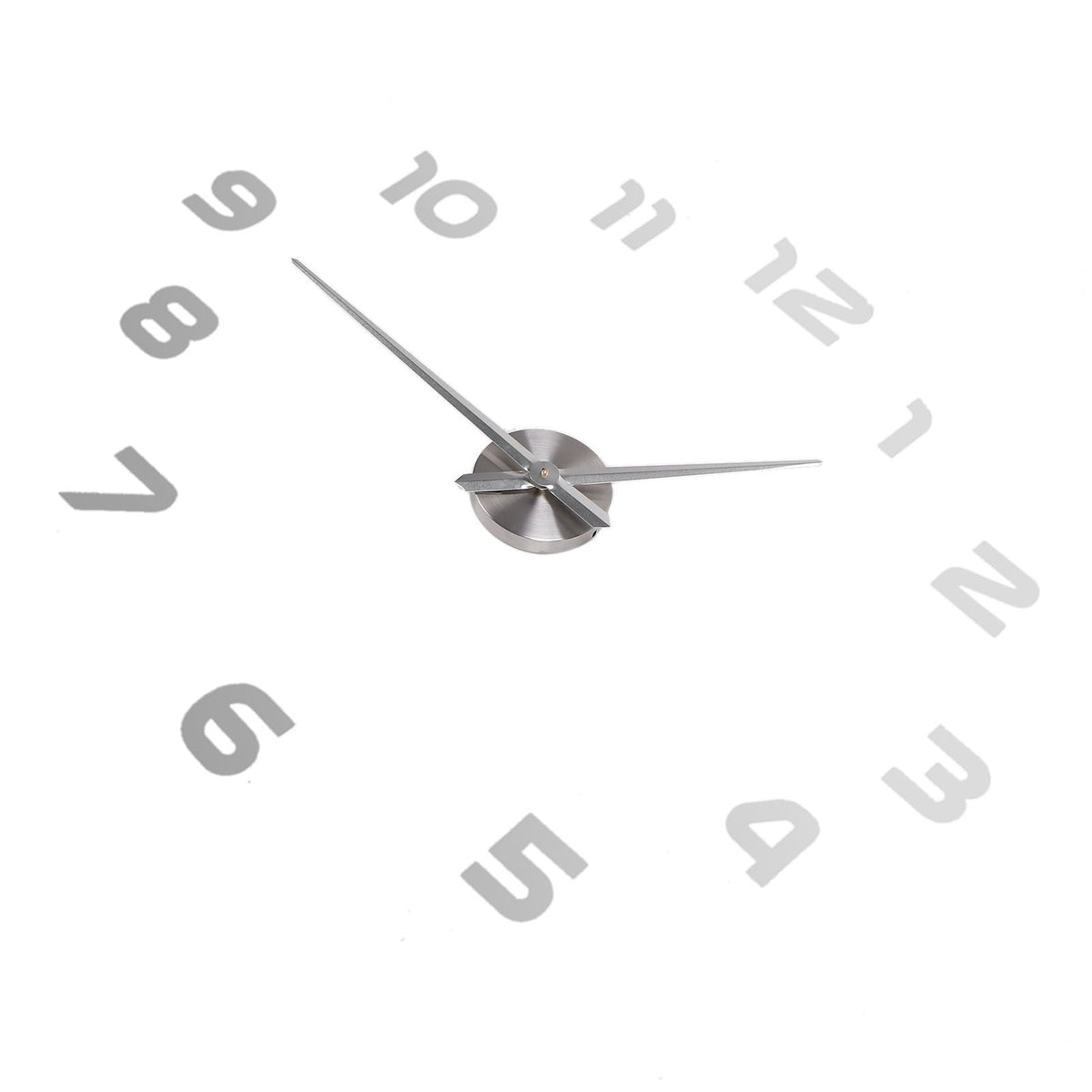 Acrylic Mirror Wall Clock Silent Frameless DIY Self Adhesive Wall Clock for Office Home
