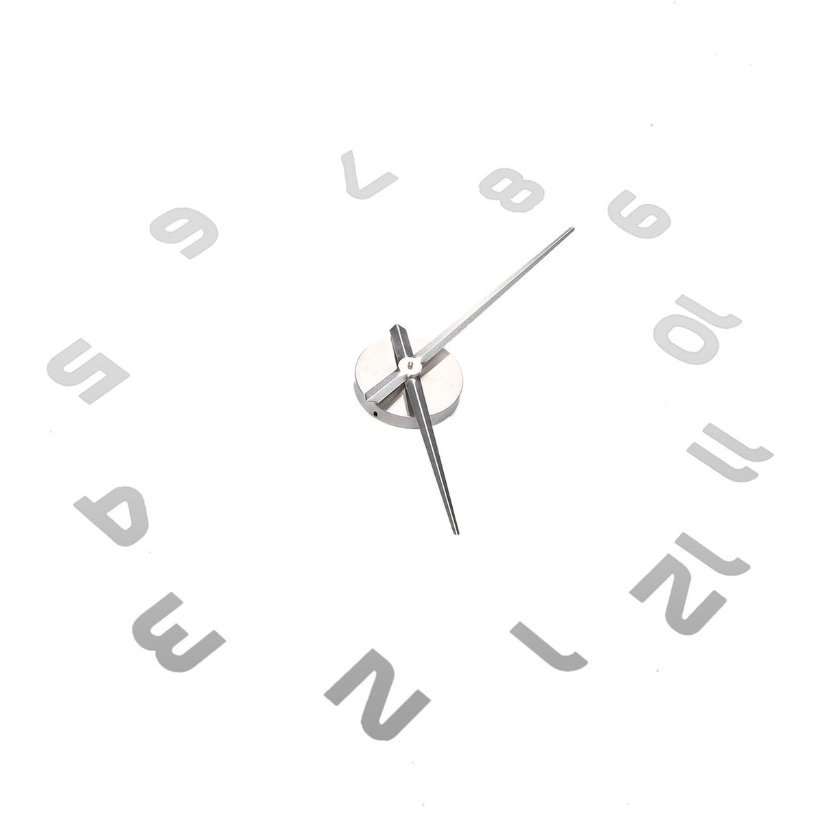 Acrylic Mirror Wall Clock Silent Frameless DIY Self Adhesive Wall Clock for Office Home