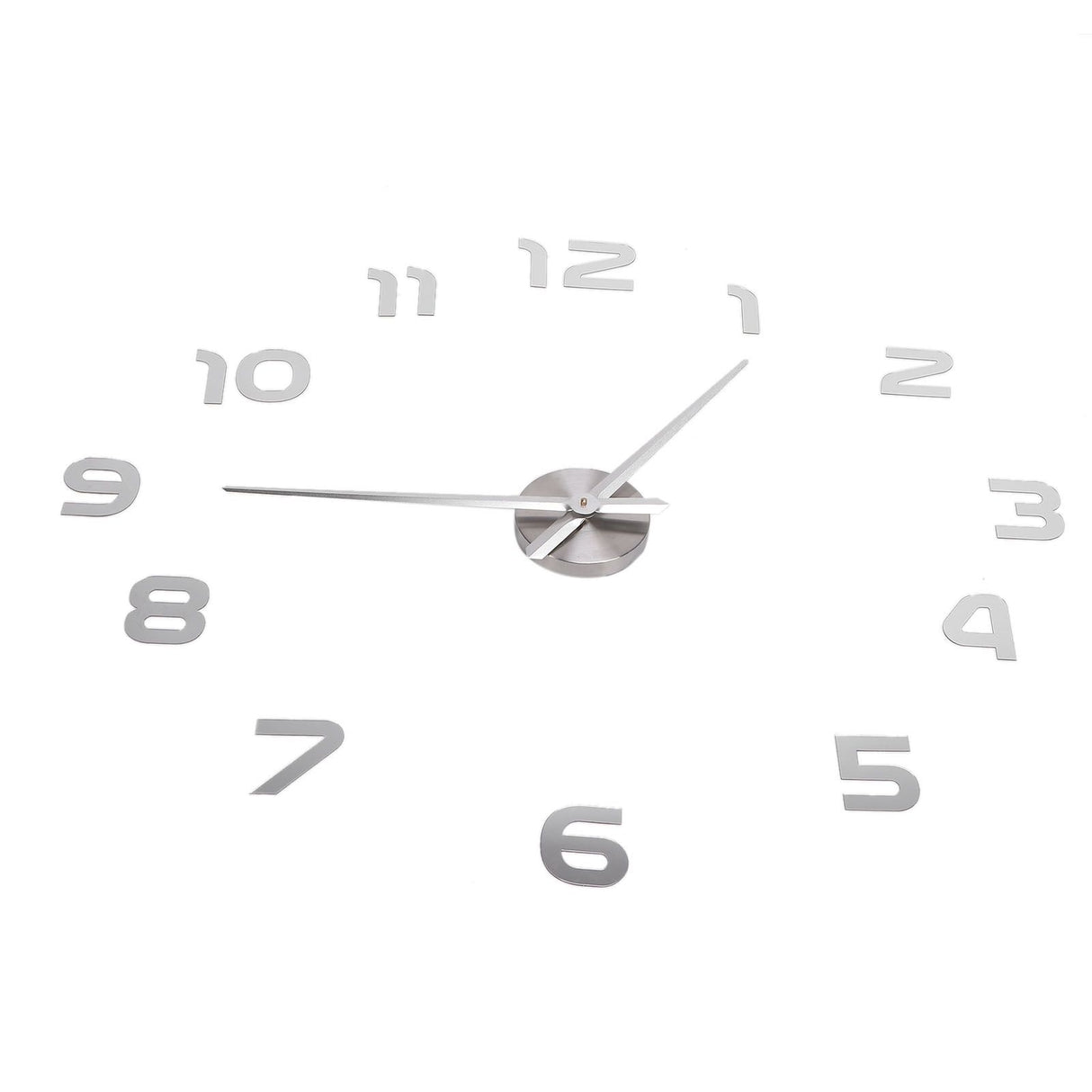 Acrylic Mirror Wall Clock Silent Frameless DIY Self Adhesive Wall Clock for Office Home