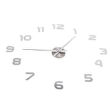 Acrylic Mirror Wall Clock Silent Frameless DIY Self Adhesive Wall Clock for Office Home