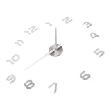 Acrylic Mirror Wall Clock Silent Frameless DIY Self Adhesive Wall Clock for Office Home