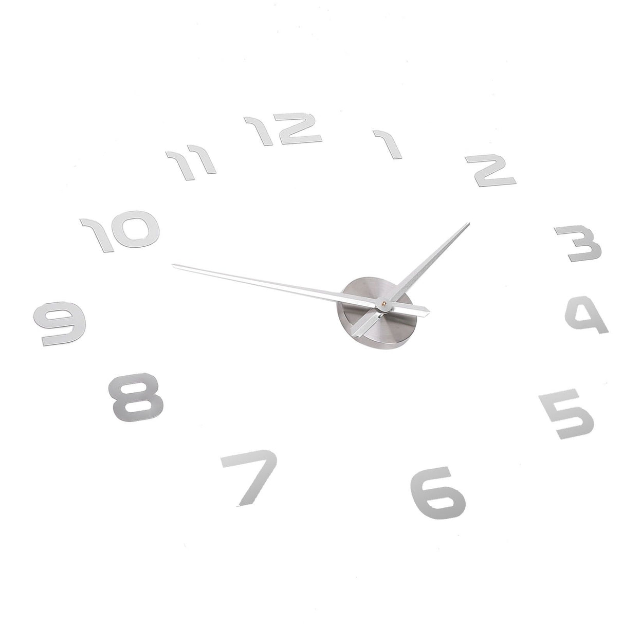 Acrylic Mirror Wall Clock Silent Frameless DIY Self Adhesive Wall Clock for Office Home