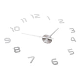 Acrylic Mirror Wall Clock Silent Frameless DIY Self Adhesive Wall Clock for Office Home - Close-Up Angle