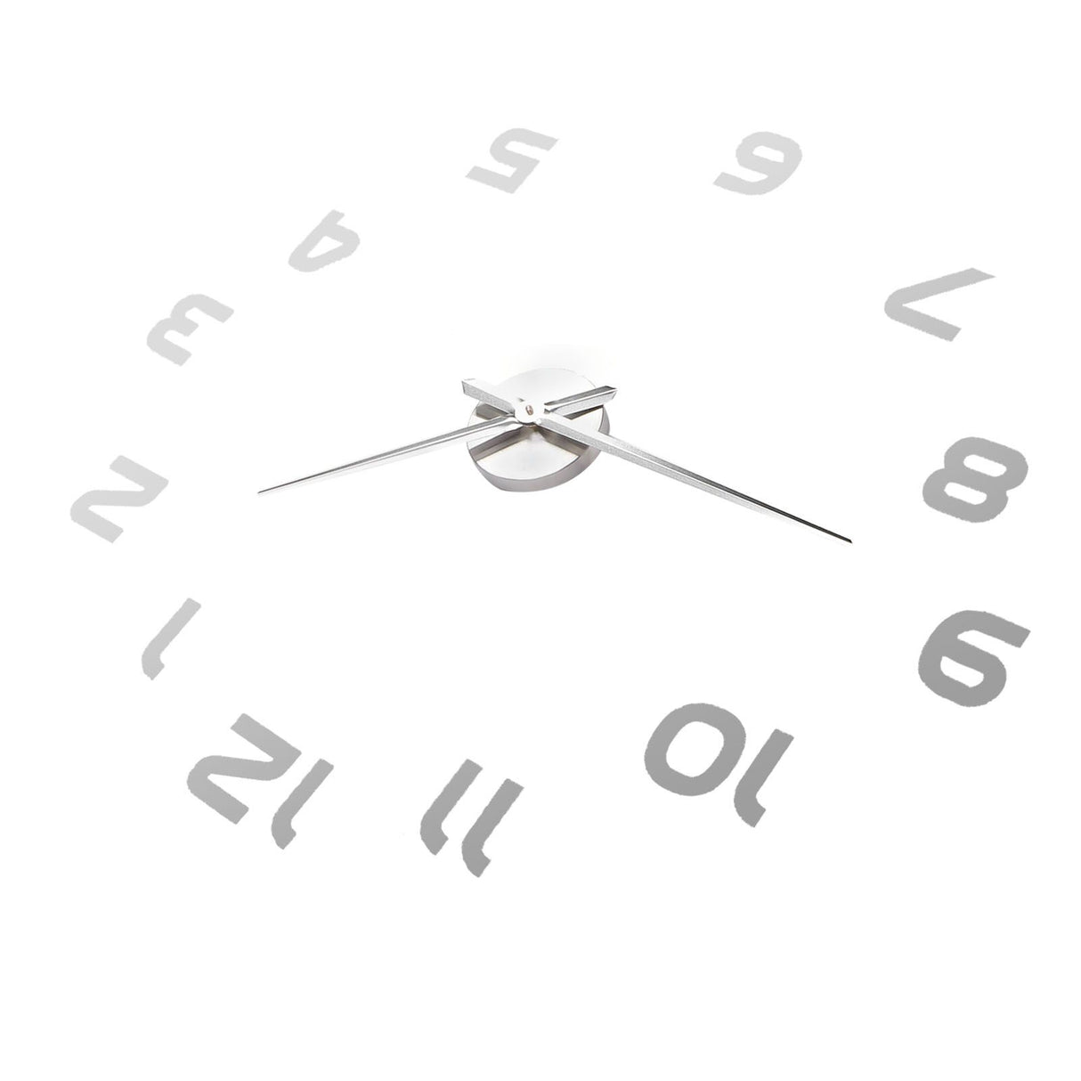 Acrylic Mirror Wall Clock Silent Frameless DIY Self Adhesive Wall Clock for Office Home