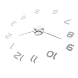 Acrylic Mirror Wall Clock Silent Frameless DIY Self Adhesive Wall Clock for Office Home