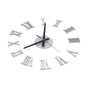 Roman Numerals Design Wall Clock Acrylic Mute Frameless DIY Wall Clock for Home Office