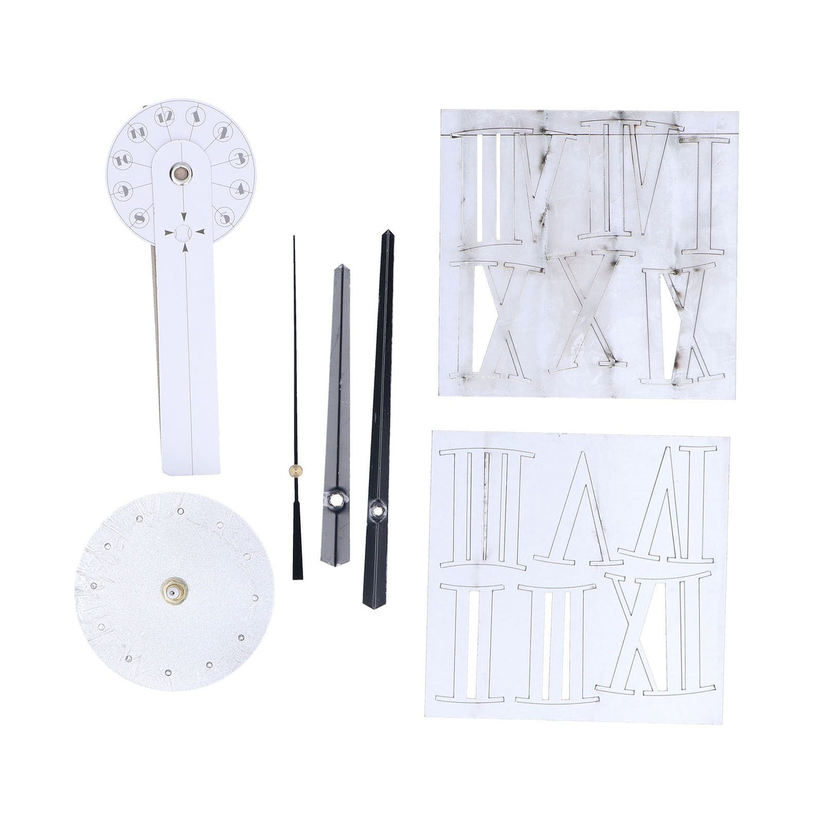 Roman Numerals Design Wall Clock Acrylic Mute Frameless DIY Wall Clock for Home Office