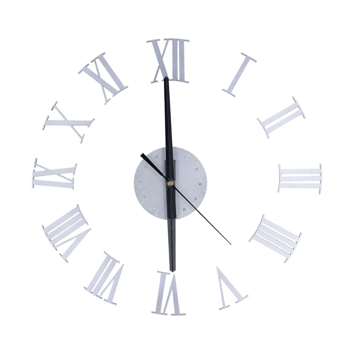Roman Numerals Design Wall Clock Acrylic Mute Frameless DIY Wall Clock for Home Office