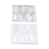 Roman Numerals Design Wall Clock Acrylic Mute Frameless DIY Wall Clock for Home Office