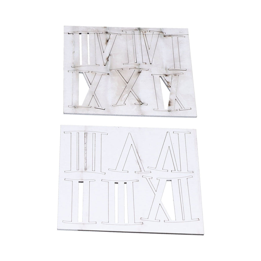 Roman Numerals Design Wall Clock Acrylic Mute Frameless DIY Wall Clock for Home Office