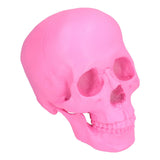 Resin Halloween Skull Decor Festival Home Props Fake Whole Person Skull Ornaments Pink - Extra Image