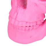 Resin Halloween Skull Decor Festival Home Props Fake Whole Person Skull Ornaments Pink - Extra Image