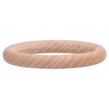 10pcs Wooden Rings Unfinished DIY Natural Wood Circles for Craft Jewelry Making Baby Teething4cm