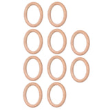 10pcs Wooden Rings Unfinished DIY Natural Wood Circles for Craft Jewelry Making Baby Teething8cm