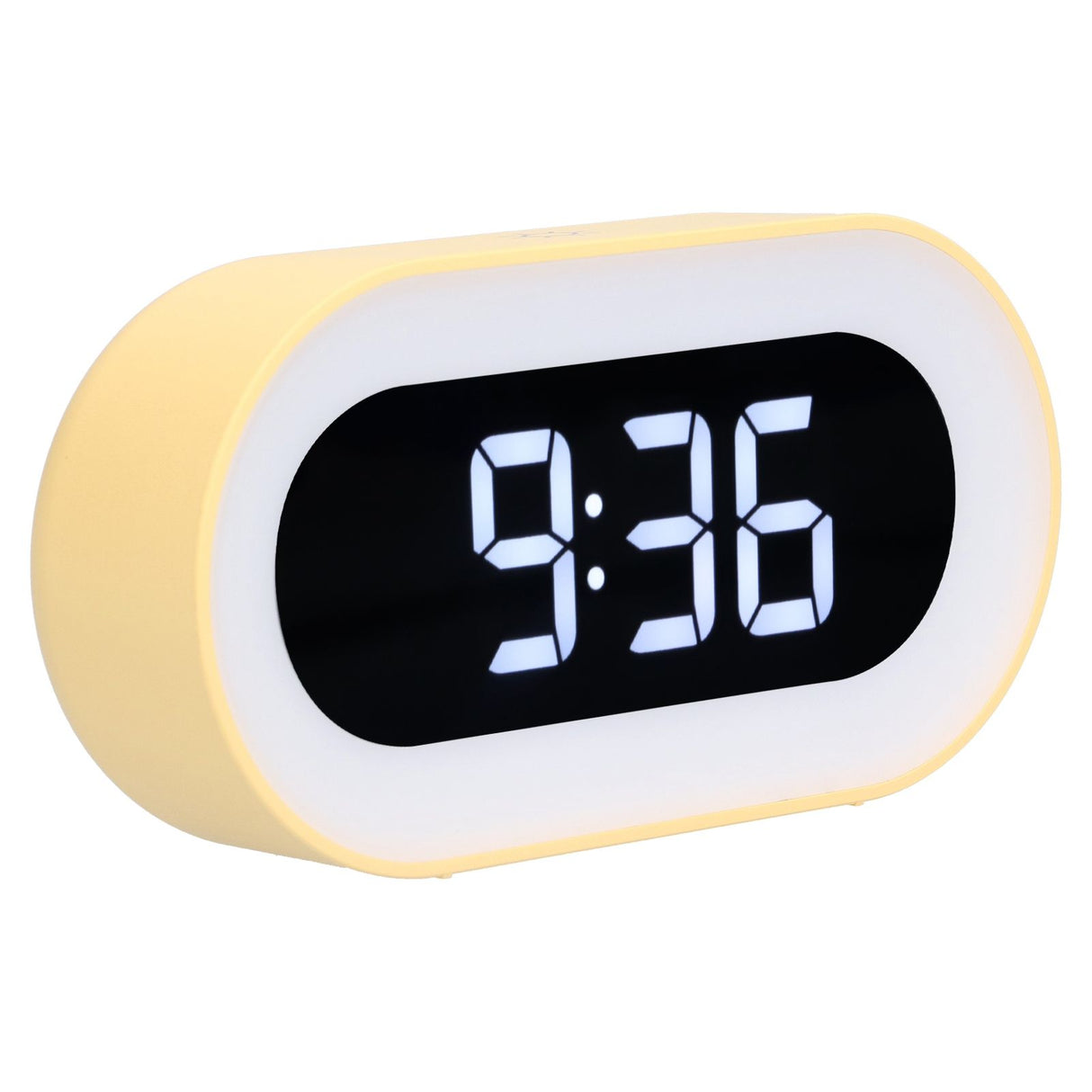 Night Light Alarm Clock LED Digital Display Music Alarm Clock Perpetual Calendar Clock with Memory FunctionYellow