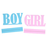 Gender Reveal Table Decorations Wooden Boy Girl Wood Signs for Baby Shower Gender Reveal Party Supplies