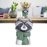 Animal Vase Decoration Innovative Resin Vase Ornament for Gardening Home Office BedroomF668983