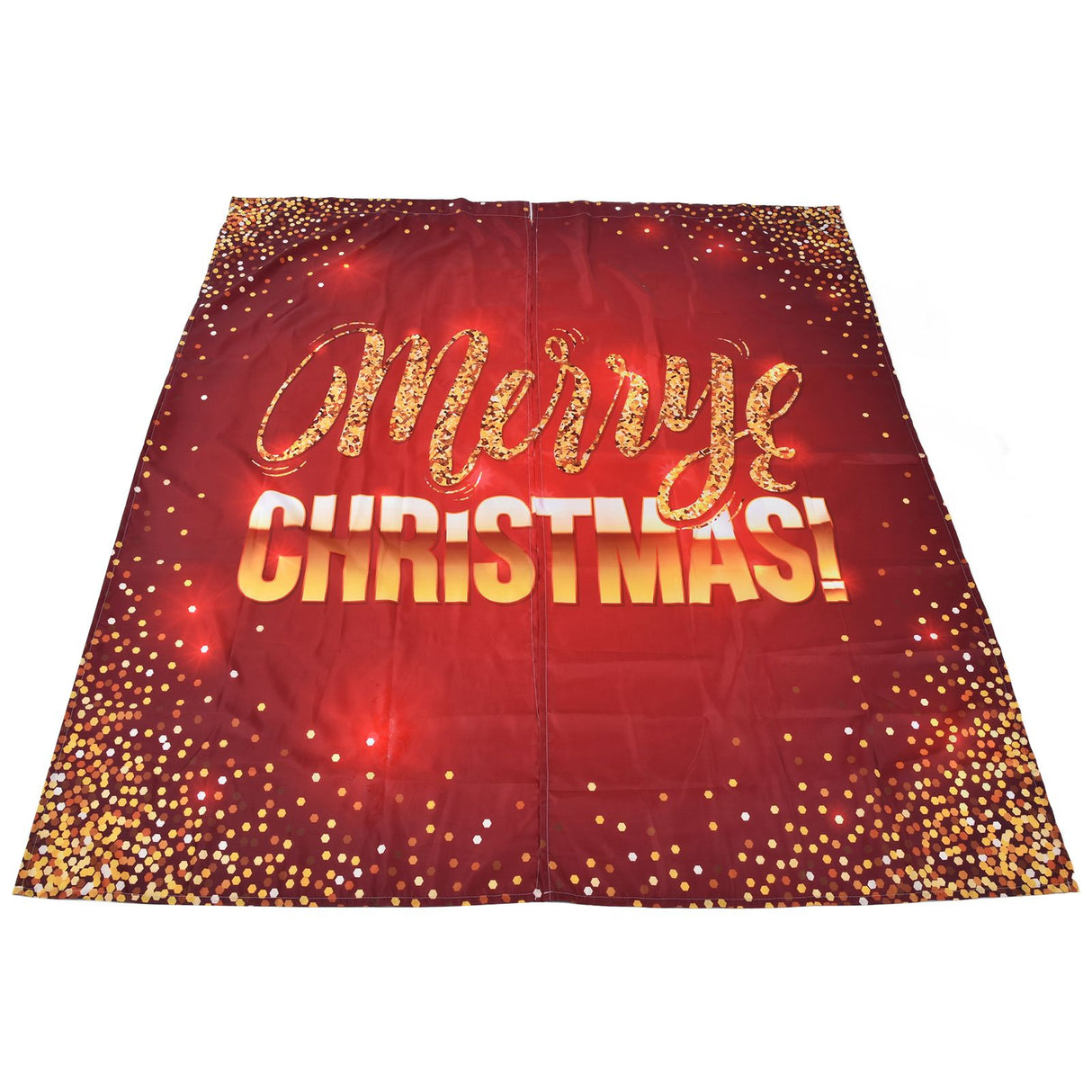 Christmas Curtain Polyester Fiber 3D Digital Printing Merry Christmas Custome Curtain for Outdoor Porch Balcony150x166cm Christmas 5