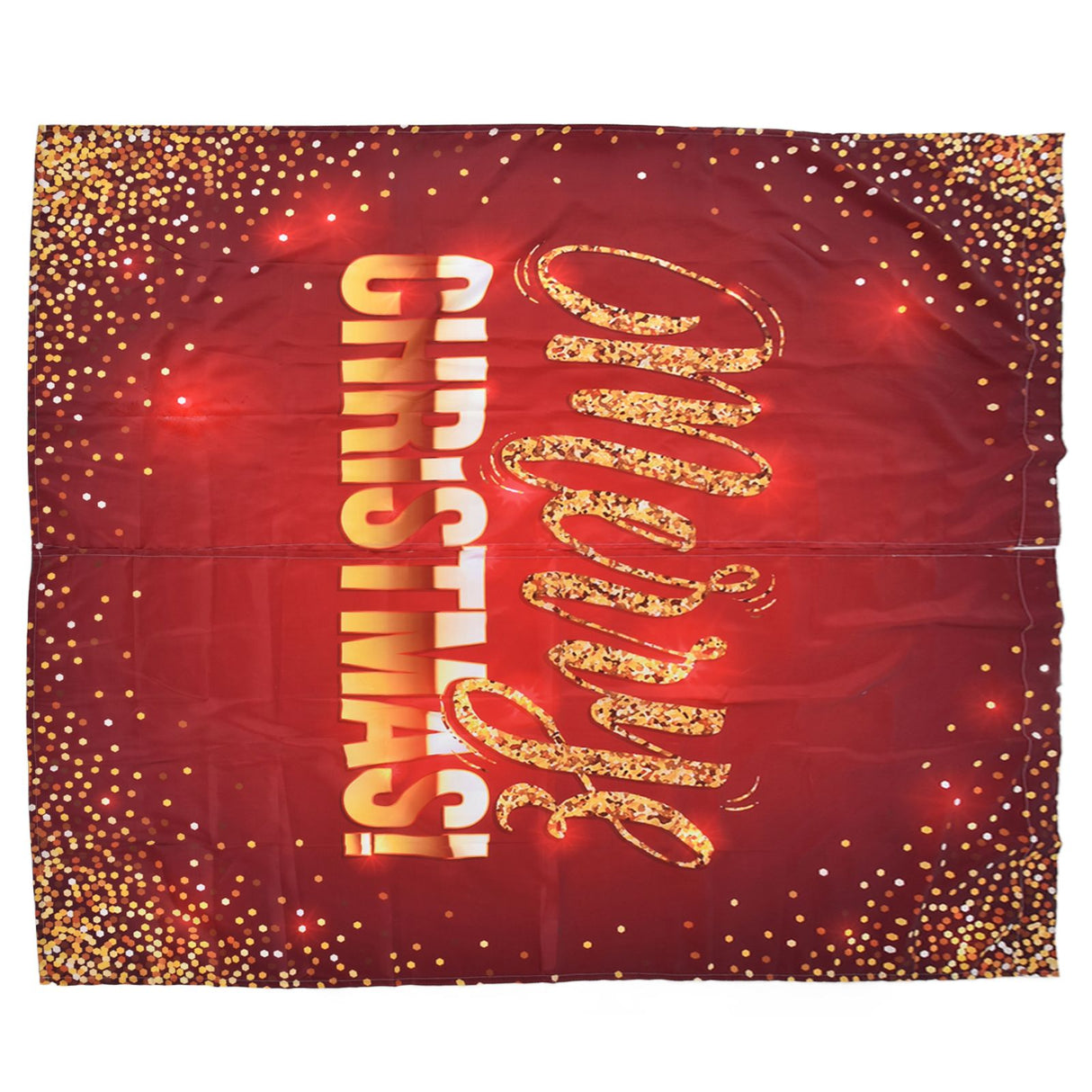 Christmas Curtain Polyester Fiber 3D Digital Printing Merry Christmas Custome Curtain for Outdoor Porch Balcony150x166cm Christmas 5