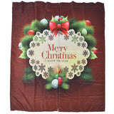 Christmas Curtain Polyester Fiber 3D Digital Printing Merry Christmas Custome Curtain for Outdoor Porch Balcony170x200cm Christmas 8