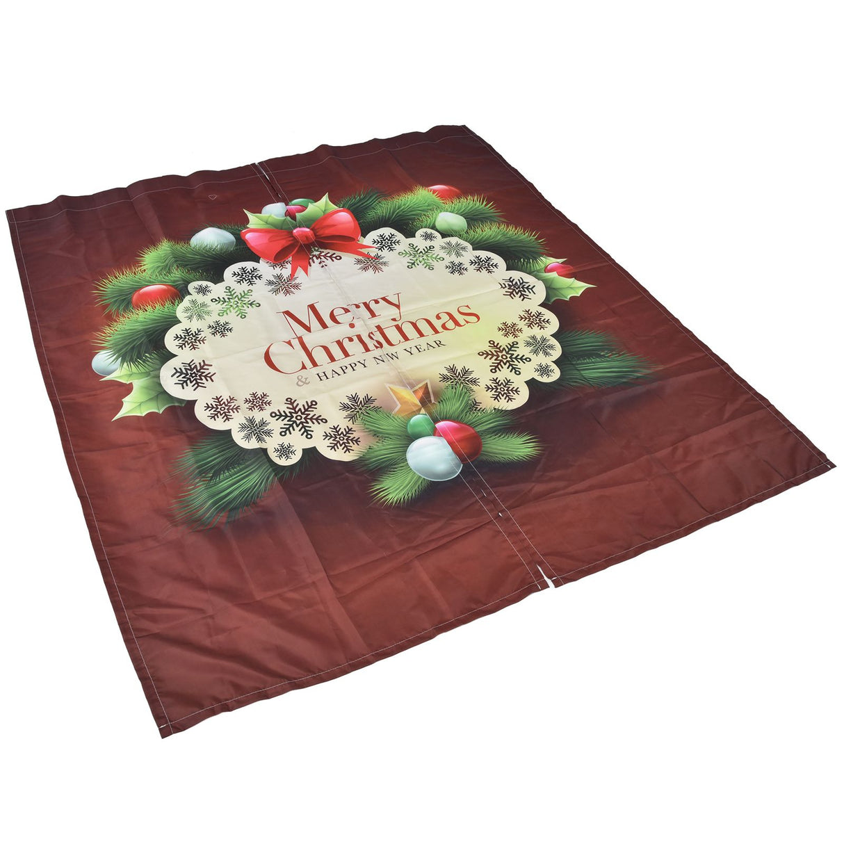 Christmas Curtain Polyester Fiber 3D Digital Printing Merry Christmas Custome Curtain for Outdoor Porch Balcony170x200cm Christmas 8
