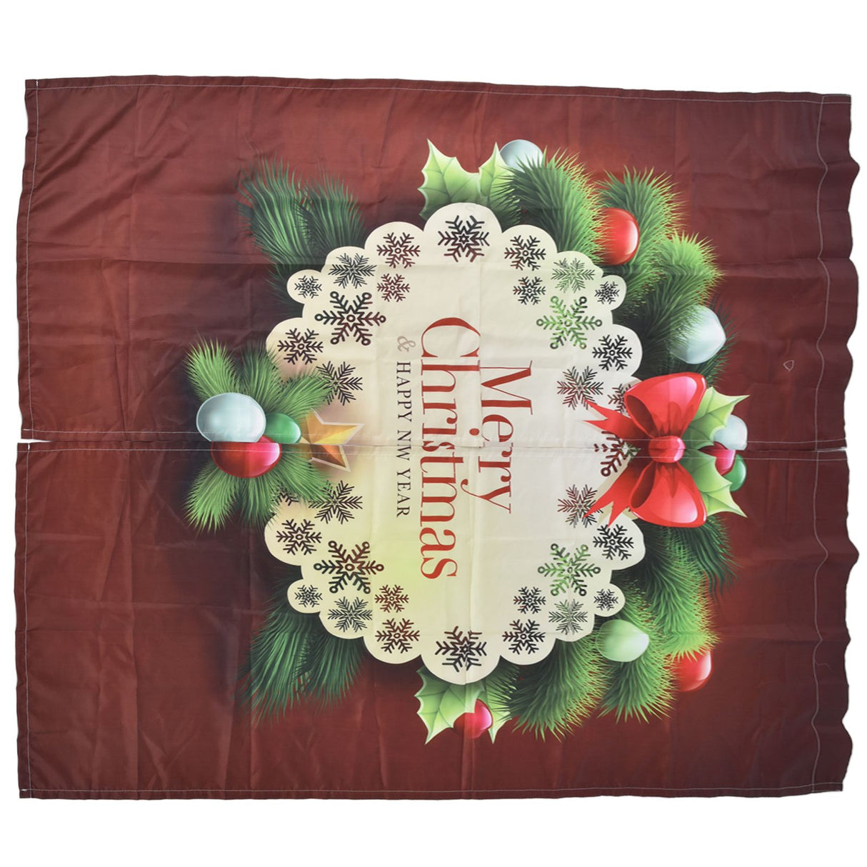 Christmas Curtain Polyester Fiber 3D Digital Printing Merry Christmas Custome Curtain for Outdoor Porch Balcony170x200cm Christmas 8