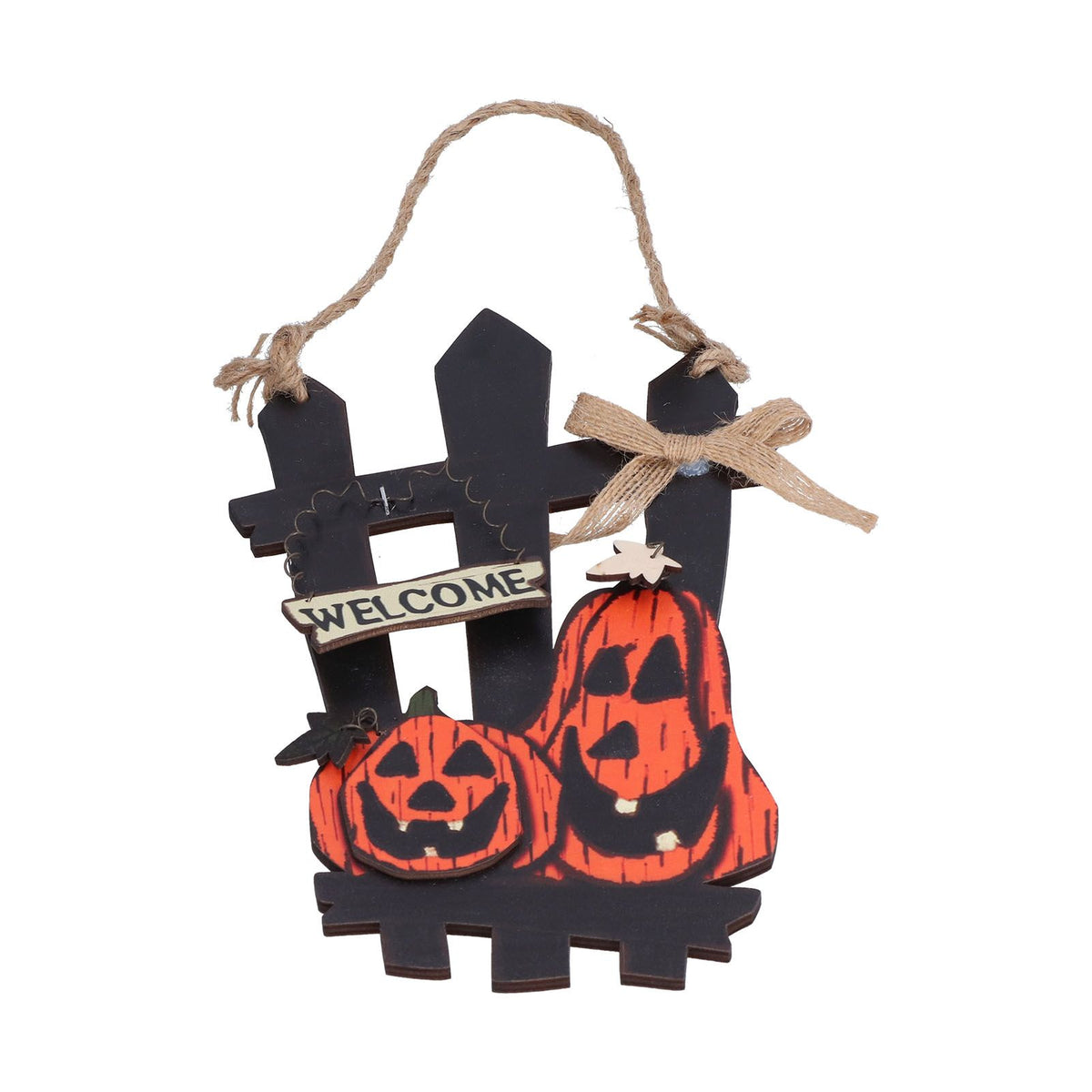 Ghost Festival Welcome Sign Wooden Lightweight Convenient Welcome Pendants for Halloween Decorations