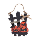 Ghost Festival Welcome Sign Wooden Lightweight Convenient Welcome Pendants for Halloween Decorations - Front View