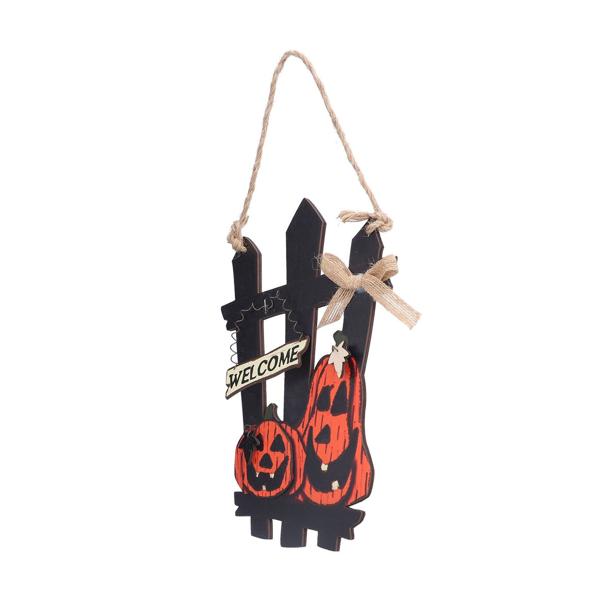 Ghost Festival Welcome Sign Wooden Lightweight Convenient Welcome Pendants for Halloween Decorations