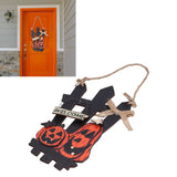 Ghost Festival Welcome Sign Wooden Lightweight Convenient Welcome Pendants for Halloween Decorations