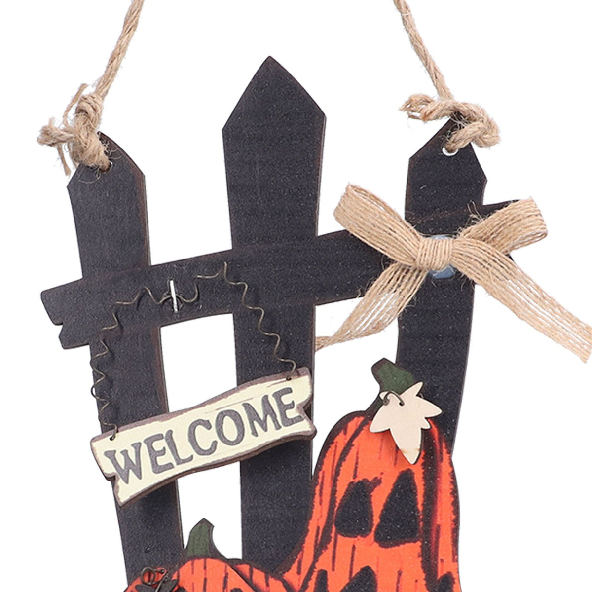 Ghost Festival Welcome Sign Wooden Lightweight Convenient Welcome Pendants for Halloween Decorations