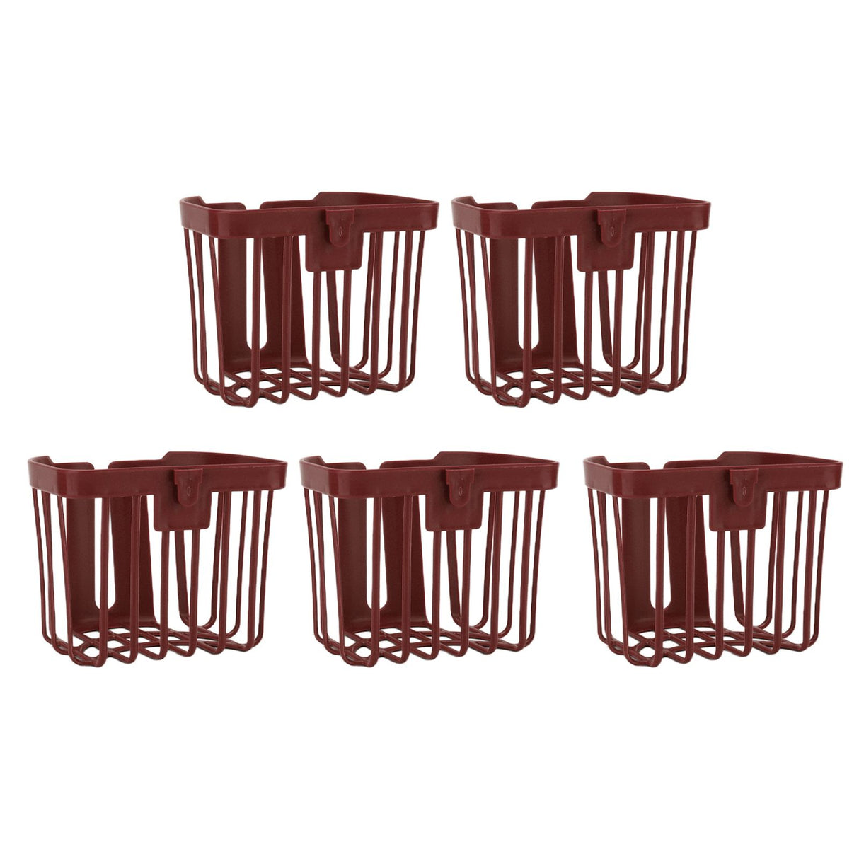 5pcs Hollow Tissue Box Holder Wall Mounted Adhesive Hanging Tissue Roll for Bathroom KitchenBrown