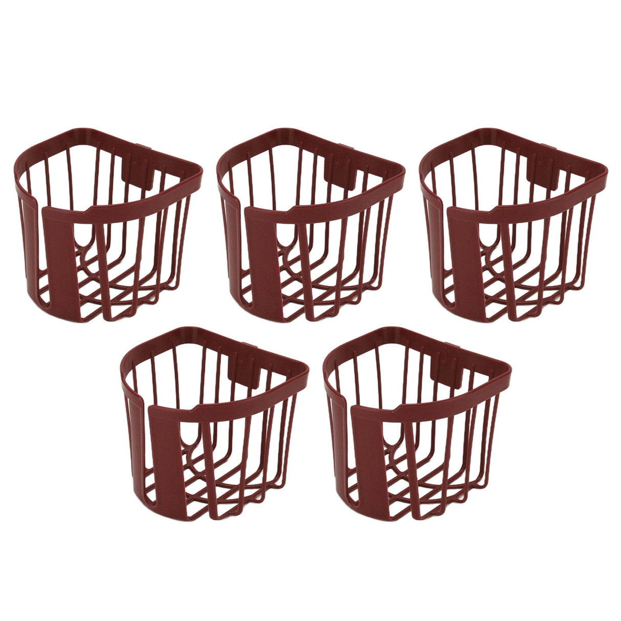 5pcs Hollow Tissue Box Holder Wall Mounted Adhesive Hanging Tissue Roll for Bathroom KitchenBrown