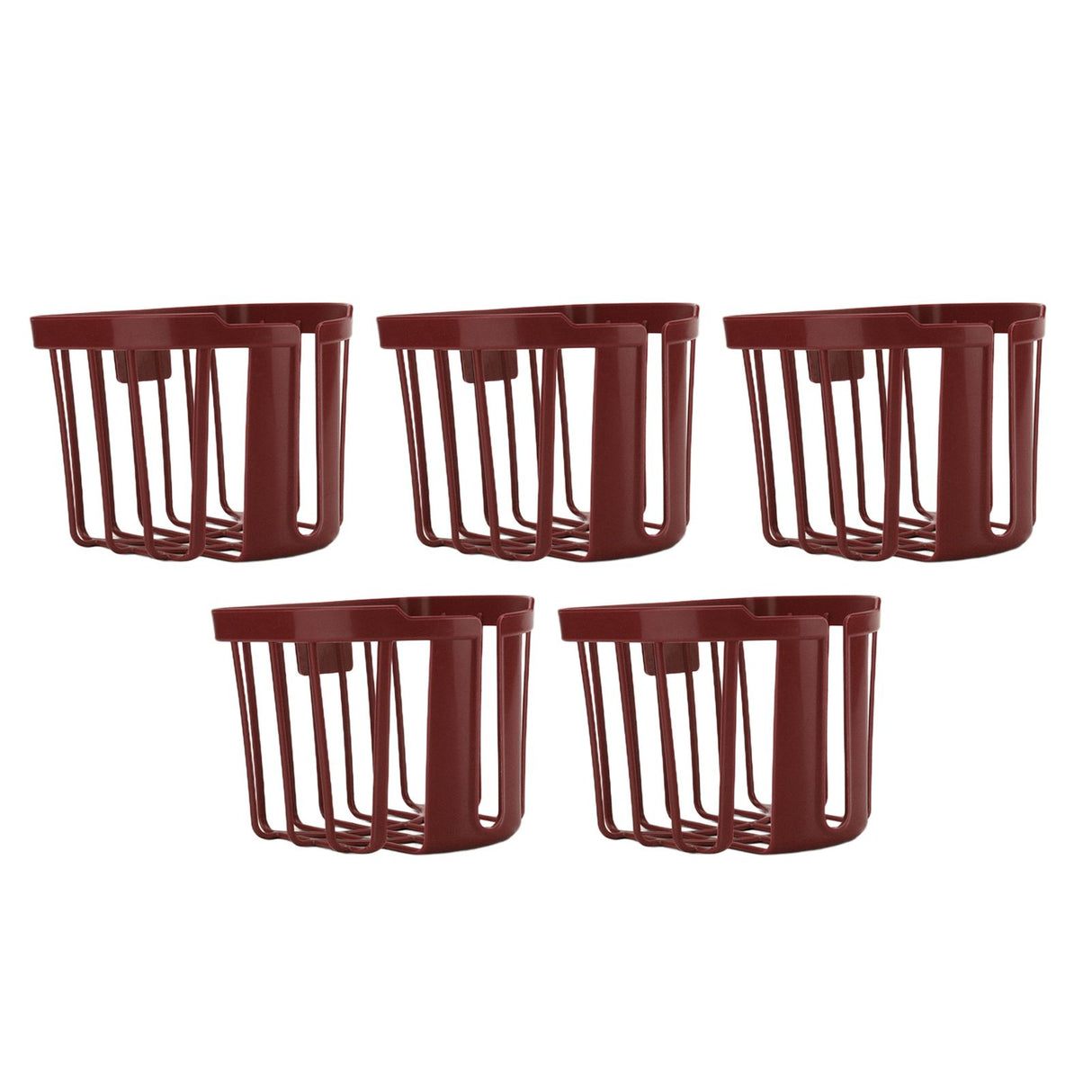 5pcs Hollow Tissue Box Holder Wall Mounted Adhesive Hanging Tissue Roll for Bathroom KitchenBrown