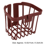 5pcs Hollow Tissue Box Holder Wall Mounted Adhesive Hanging Tissue Roll for Bathroom KitchenBrown