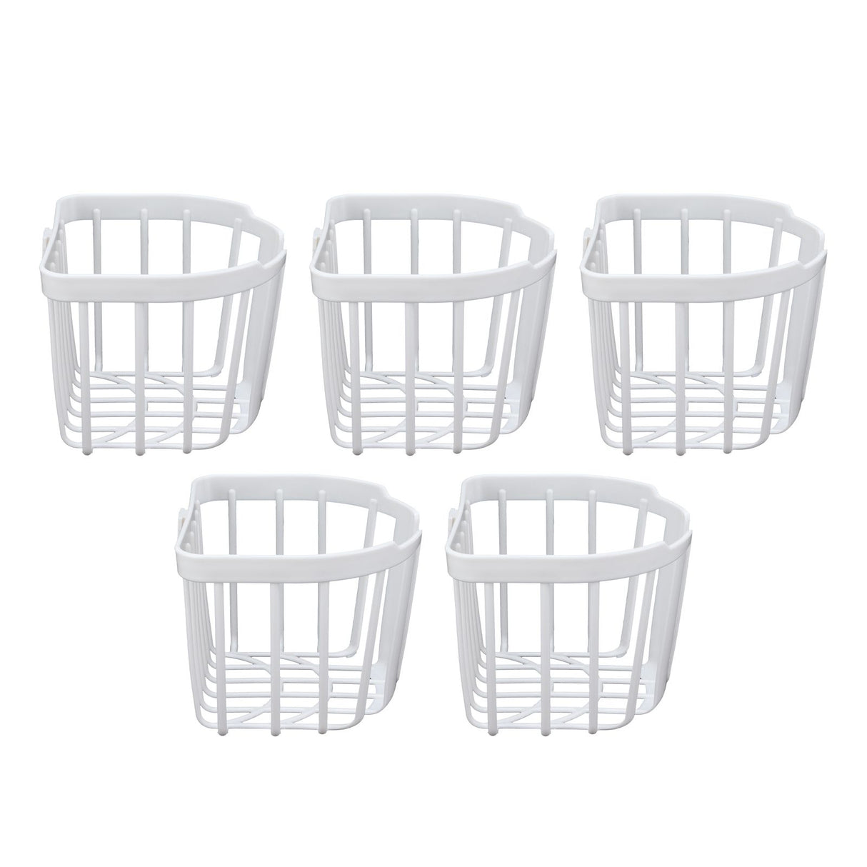 5pcs Hollow Tissue Box Holder Wall Mounted Adhesive Hanging Tissue Roll for Bathroom KitchenWhite