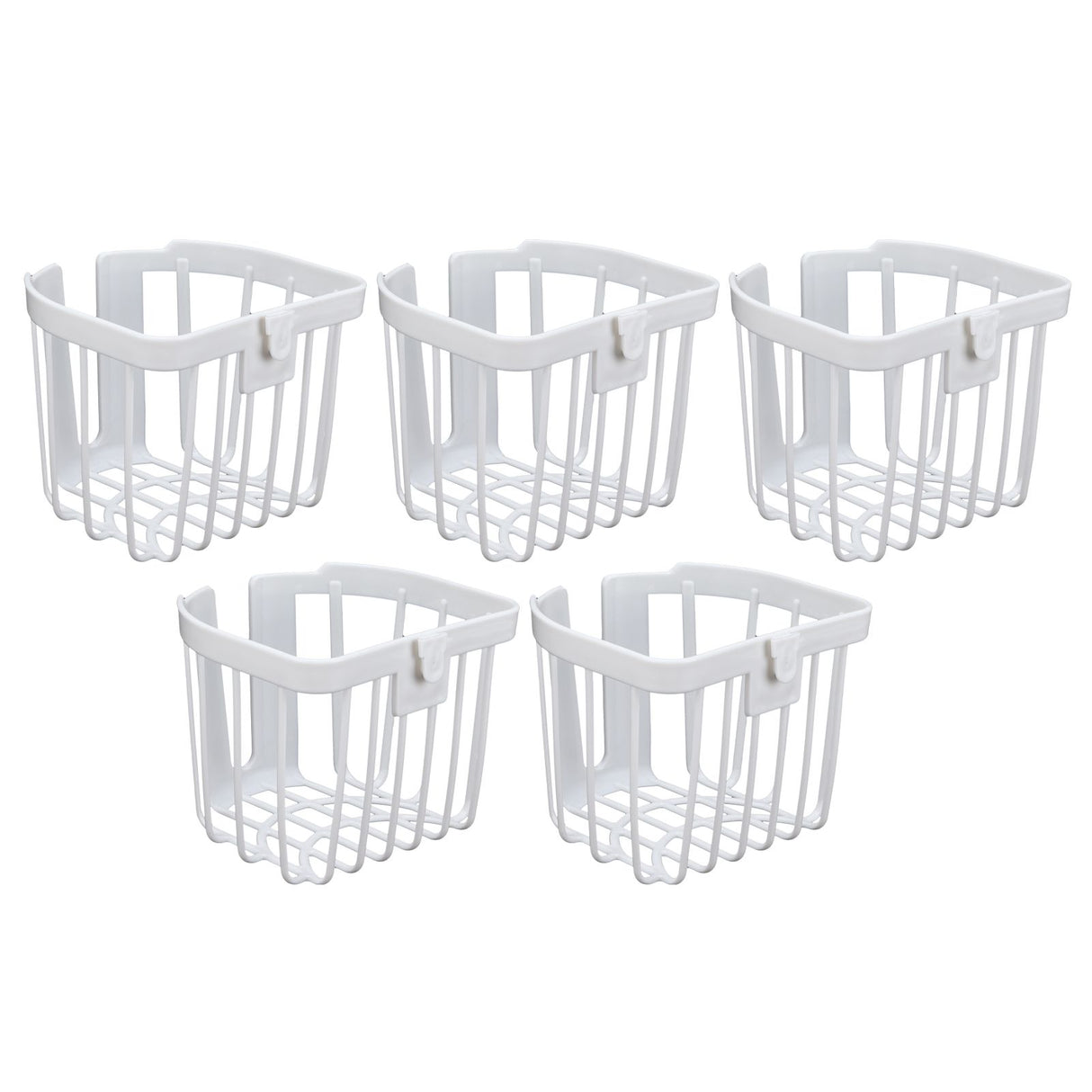 5pcs Hollow Tissue Box Holder Wall Mounted Adhesive Hanging Tissue Roll for Bathroom KitchenWhite