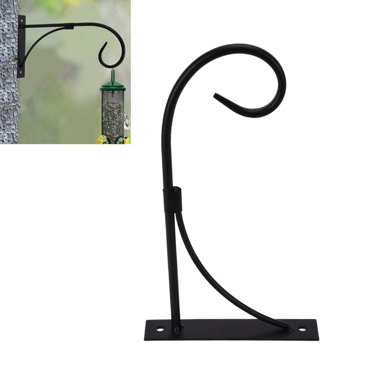 Plant Hanging Bracket Heavy Duty Metal Wall Hook Decorative Plant Hooks for Hanging Lanterns Bird Feeders