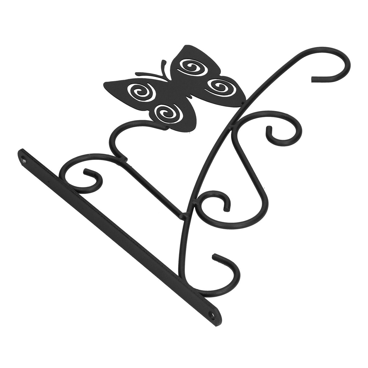 Hanging Plant Bracket Stable and Sturdy Iron Decorative Plant Hanger for Flower Bird Feeder LanternsButterfly