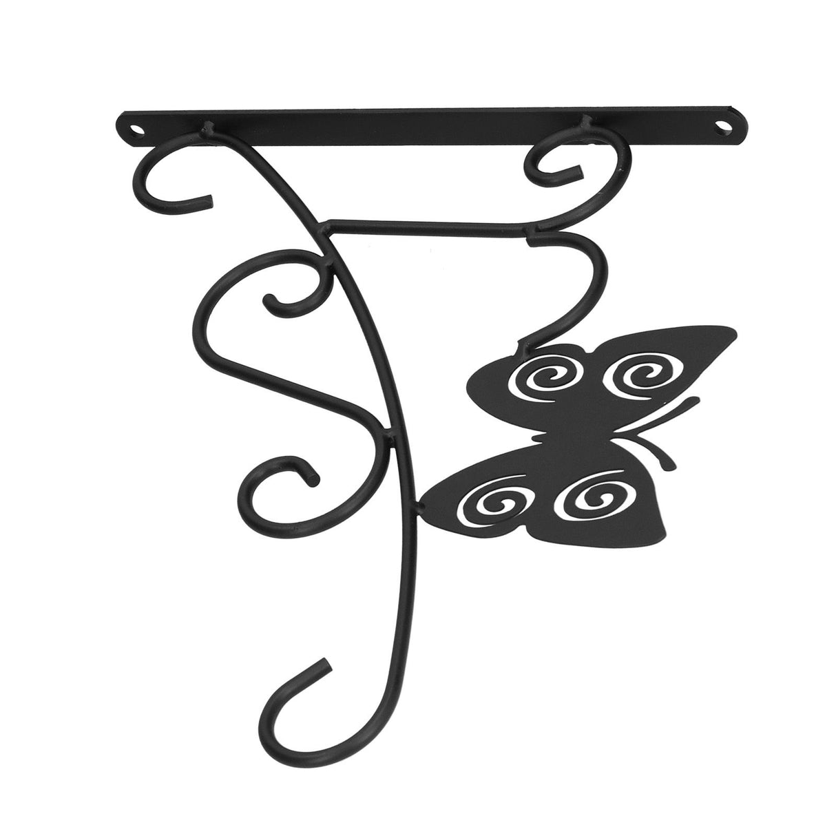 Hanging Plant Bracket Stable and Sturdy Iron Decorative Plant Hanger for Flower Bird Feeder LanternsButterfly
