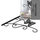 Hanging Plant Bracket Stable and Sturdy Iron Decorative Plant Hanger for Flower Bird Feeder LanternsButterfly - Extra Image