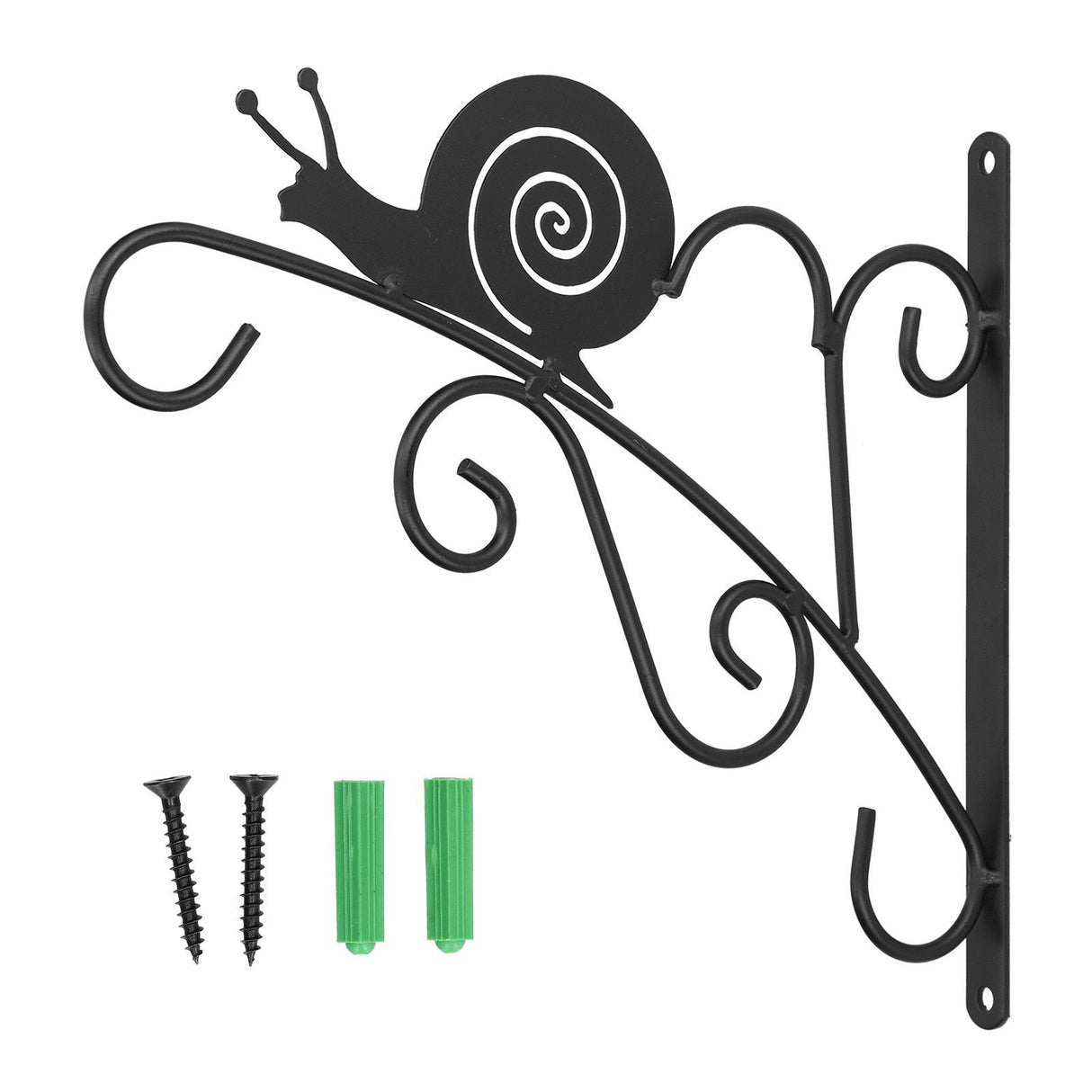 Hanging Plant Bracket Stable and Sturdy Iron Decorative Plant Hanger for Flower Bird Feeder LanternsSnails