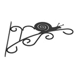 Hanging Plant Bracket Stable and Sturdy Iron Decorative Plant Hanger for Flower Bird Feeder LanternsSnails - Close-Up Angle