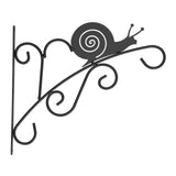 Hanging Plant Bracket Stable and Sturdy Iron Decorative Plant Hanger for Flower Bird Feeder LanternsSnails - Low Angle