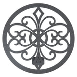 Wall Hanging Candle Holders Black European Retro Prevent Dripping Baroque Wall Candlestick - Close-Up Angle