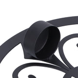 Wall Hanging Candle Holders Black European Retro Prevent Dripping Baroque Wall Candlestick - Extra Image